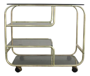 Vintage Italian Brass Trolley, 1960s