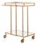 2 Tier Angle Bar Cart in Gold & Mirror For Sale - Image 4 of 8