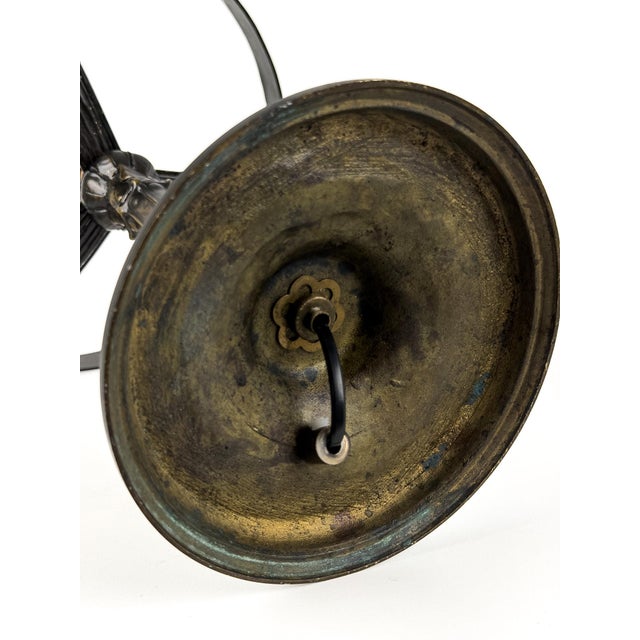 19th Century Model 3652 Table Lamp in Brass and Crocodile Glass by Alice Nordin for Arvid Böhlmarks, 1890s For Sale - Image 5 of 10