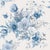 SAMPLE - Boråstapeter Floral Charm Wallpaper In Blue And White For Sale