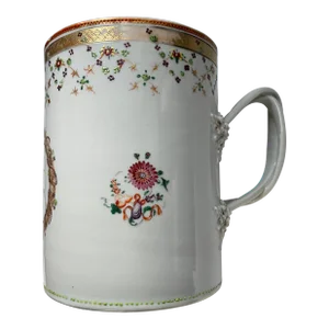 Exceptionally Large 18th Century Export Tankard