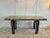 Mid-Century Modern Vintage Aldo Tura Green Lacquered Goatskin Console Table For Sale - Image 3 of 12