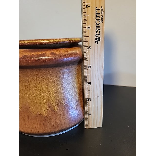 Gourmet Studio Pottery Chip Dip Serving Crock For Sale - Image 9 of 12