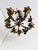 Vintage Italian Florentine Hand-Painted Tole Floral 5-Light Chandelier, 1940s For Sale - Image 12 of 18