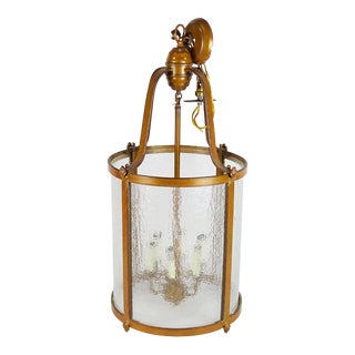 1920s French Hall Lantern Light Fixture Chandelier For Sale