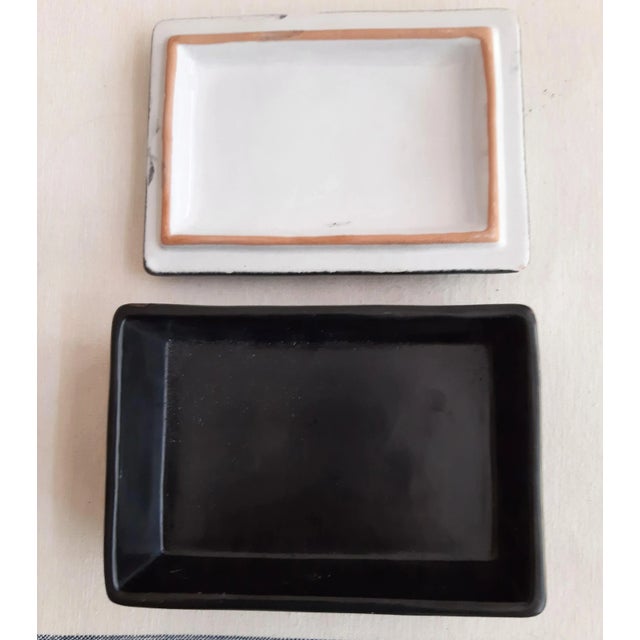 Ceramic Italian Trinket Box by Raymor Bitossi For Sale - Image 7 of 9