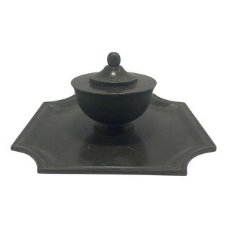 Swedish Bronze Inkwell attributed to GAB, 1930s For Sale