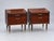 Metal Vintage Nightstands with Brass Details, Set of 2 For Sale - Image 7 of 8