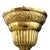 Metal Brass & Cranberry Glass Electrified 3-Light Hanging Chandelier C1880 For Sale - Image 7 of 10