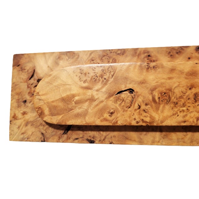 Rare Vintage American Carved Burled Walnut Pen & Jewelry Box by Michael Elkan For Sale - Image 11 of 14