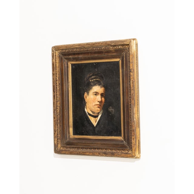 19th Century France Brown Canvas Painting For Sale - Image 13 of 15