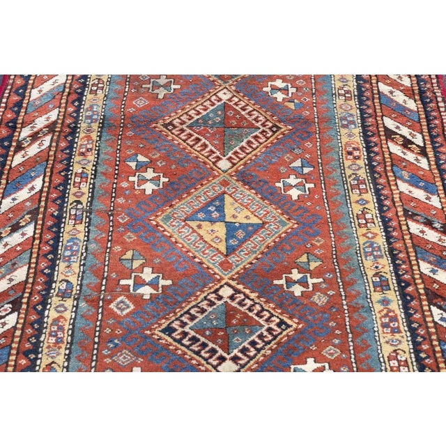 Antique Kazak Rug 3'10'' x 6'11'' For Sale - Image 10 of 12