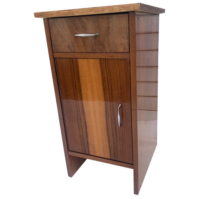 Natural Walnut Cabinet, 1970s For Sale
