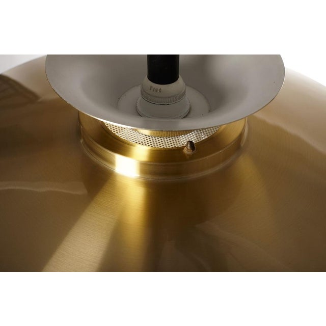 Mid-Century Brass Pendant Light, Denmark, 1980s For Sale - Image 9 of 12