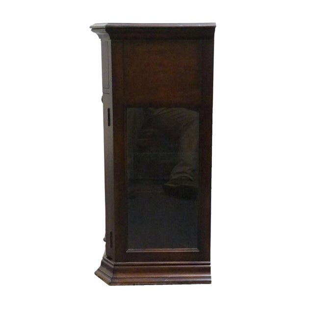 American Signature Cherry Contemporary Traditional 66" Display Console / Media Cabinet W. Paneled Granite Top 8155-320 For Sale - Image 12 of 15