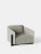 Set of 2 grey timber armchair by kann design dimensions: d 104.5 x w 93 x h 75 cm. Materials: solid green oak base, wood...