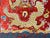 Asian Square Red Golden Dragon Bats Yu Ri Edge Fabric Display Art For Sale In San Francisco - Image 6 of 7