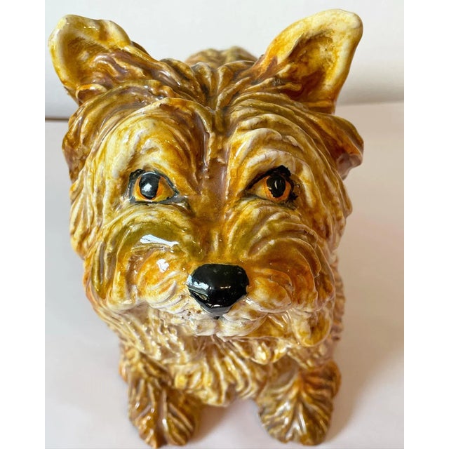 Italian Fabulous Mid Century Italian Terra-Cotta Dog For Sale - Image 3 of 11
