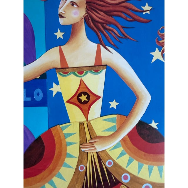 Lesley Saddington,Simply Showbiz by Tube and Bus (1998), Original First Edition Poster , Printed in Uk For Sale - Image 9 of 14