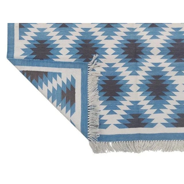 Boho Chic Simone Rug, 4x6, Blue For Sale - Image 3 of 5