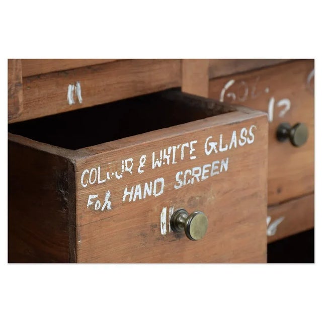 Wooden Workshop Chest of 22 Drawers, 1800s For Sale - Image 6 of 11