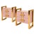Blush Pink Two-Drawer Bedside Tables with Raised Brass Frames from Justfurnituress SRL, Set of 2 For Sale - Image 10 of 10
