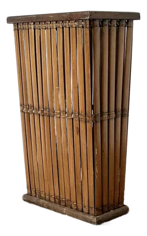 Vintage Split Rattan Umbrella Stand