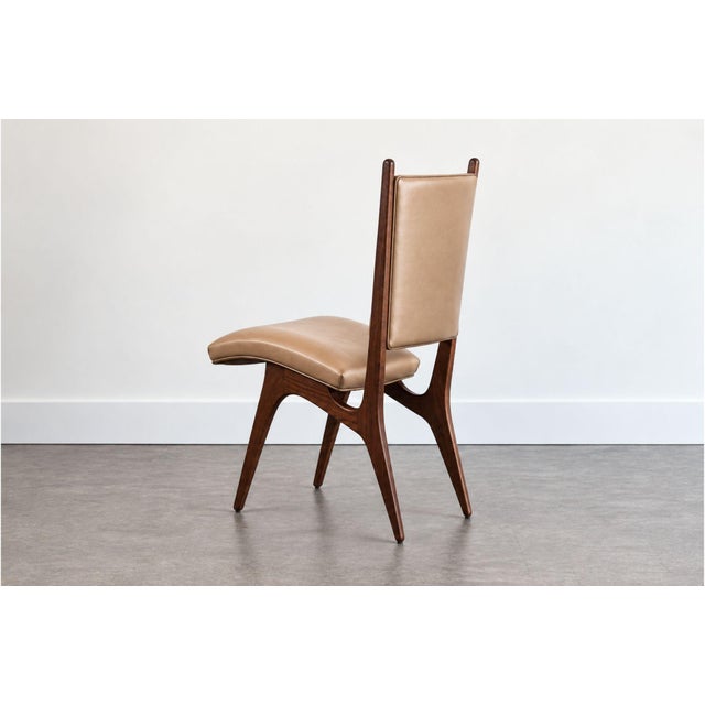 Mid-Century Modern Set of Six Vladimir Kagan Sculpted Sling Dining Chairs, Model Vk 101 For Sale - Image 3 of 8