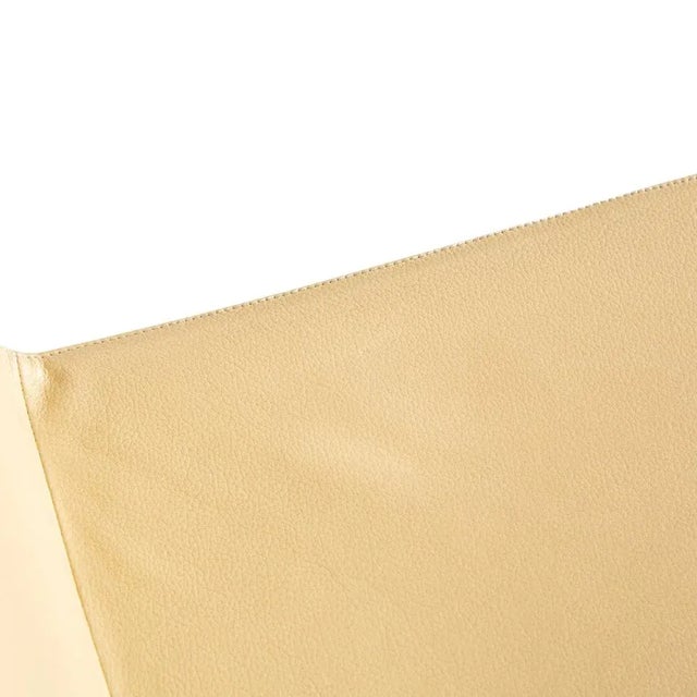 Cream Leather Chairs from Cattelan Italia, Set of 4 For Sale - Image 4 of 15