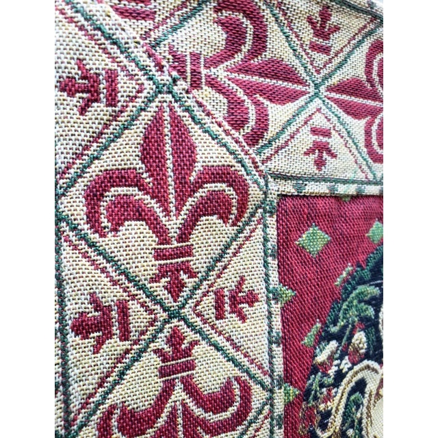 Late 20th C. Vintage French "The Lady and the Unicorn" Woven Tapestry Runner For Sale - Image 12 of 17