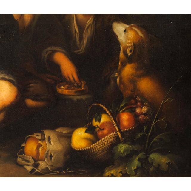 After Bartolome Esteban Murillo, Grape and Melon Eaters, Oil on Canvas, Framed For Sale - Image 5 of 15