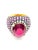Bochic "Orient" Vintage Ruby, Emerald & Sapphire Ring Set 18K Gold & Silver For Sale - Image 9 of 18