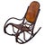Art Nouveau Late Victorian Oak Scrolling Rocking Chair W/ Art Nouveau Branded Seat, Fischel For Sale - Image 3 of 8