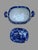 Early 20th Century Antique Staffordshire Blue White Transferware Covered Soup Tureen Pastoral Scene For Sale - Image 5 of 9