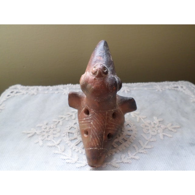 Antique Pre-Columbian Chimu Bird Whistle From Peru For Sale - Image 4 of 7