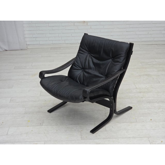 Norwegian Siesta Lounge Chair in Leather by Ingmar Relling for Westnofa, 1970s For Sale - Image 17 of 18