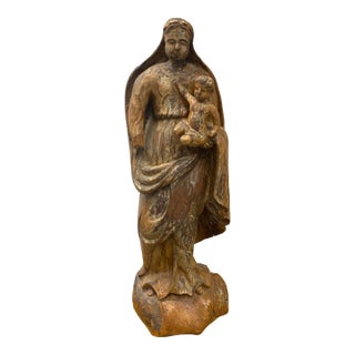 18th Century Portuguese Madonna & Child For Sale