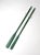 This pair of vintage painted wooden oars features a deep green finish and subtle variation in size and shape that displays...