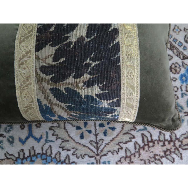 18th Century Maison Maison Verdure Tapestry Pillow For Sale - Image 4 of 6