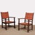 Brown Armchairs in the style of Charles Dudouyt, 1950s, Set of 2 For Sale - Image 8 of 8