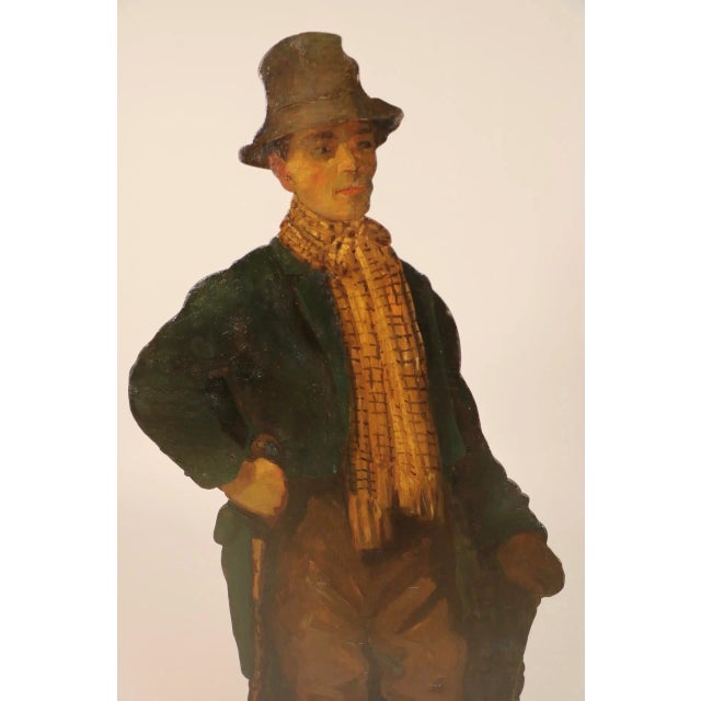 Early 19th Century Georgian Pinewood Oil-Painted Dummy Boards - a Pair For Sale - Image 4 of 13