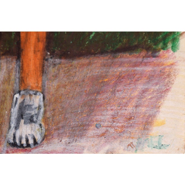Paper Track Star - Figurative Portrait of an African American Man in Pastel on Paper For Sale - Image 7 of 7