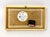 Gold British Art Wall Hanging Framed Locomotive Clock and Collage of Clock by Ken Broadbent, 1985 For Sale - Image 8 of 13