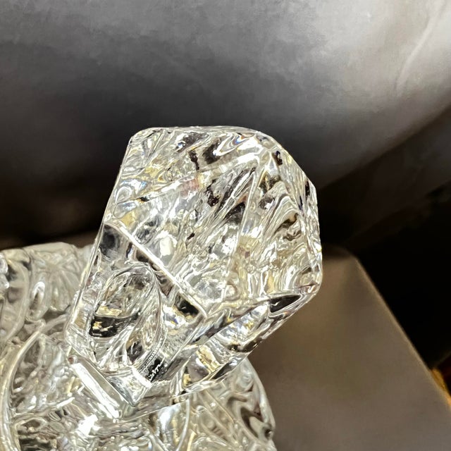 Antique American Brilliant Cut Glass Lidded Jar Hobstar Pedestal For Sale - Image 10 of 12