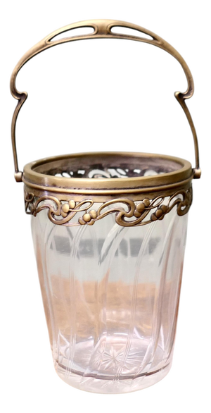 French Art Nouveau Personal Champaign Ice Bucket, 1890