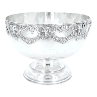 Old EnglishSilver Plate Centerpiece Bowl / Punch Bowl For Sale