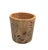 Mid-Century Modern Vintage Mid-Century Hand-Carved Teakwood Cache Pot – Etched Botanical Vine Motif For Sale - Image 3 of 12