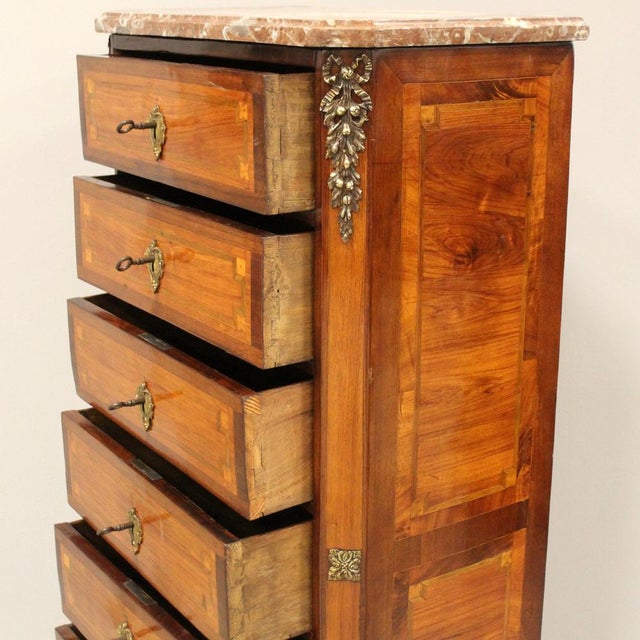 Napoleon III Weekly Chest of Drawers, 19th Century For Sale - Image 9 of 16