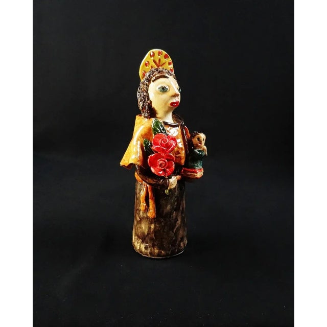 Ines Machado, Statuette of Saint Anthony of Padua, 2025, Terracotta For Sale - Image 14 of 14
