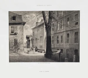Antonio Fontanesi, Le Bout de la Treille, 19th Century, Original Lithograph